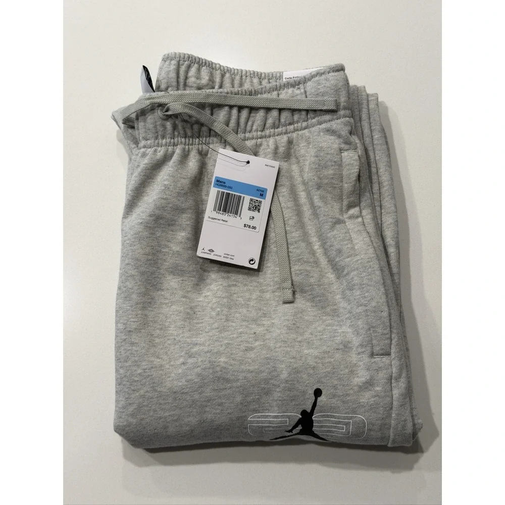 Jordan Sport Crossover Fleece Sweatpants Mens M Grey Dri-FIT Activewear